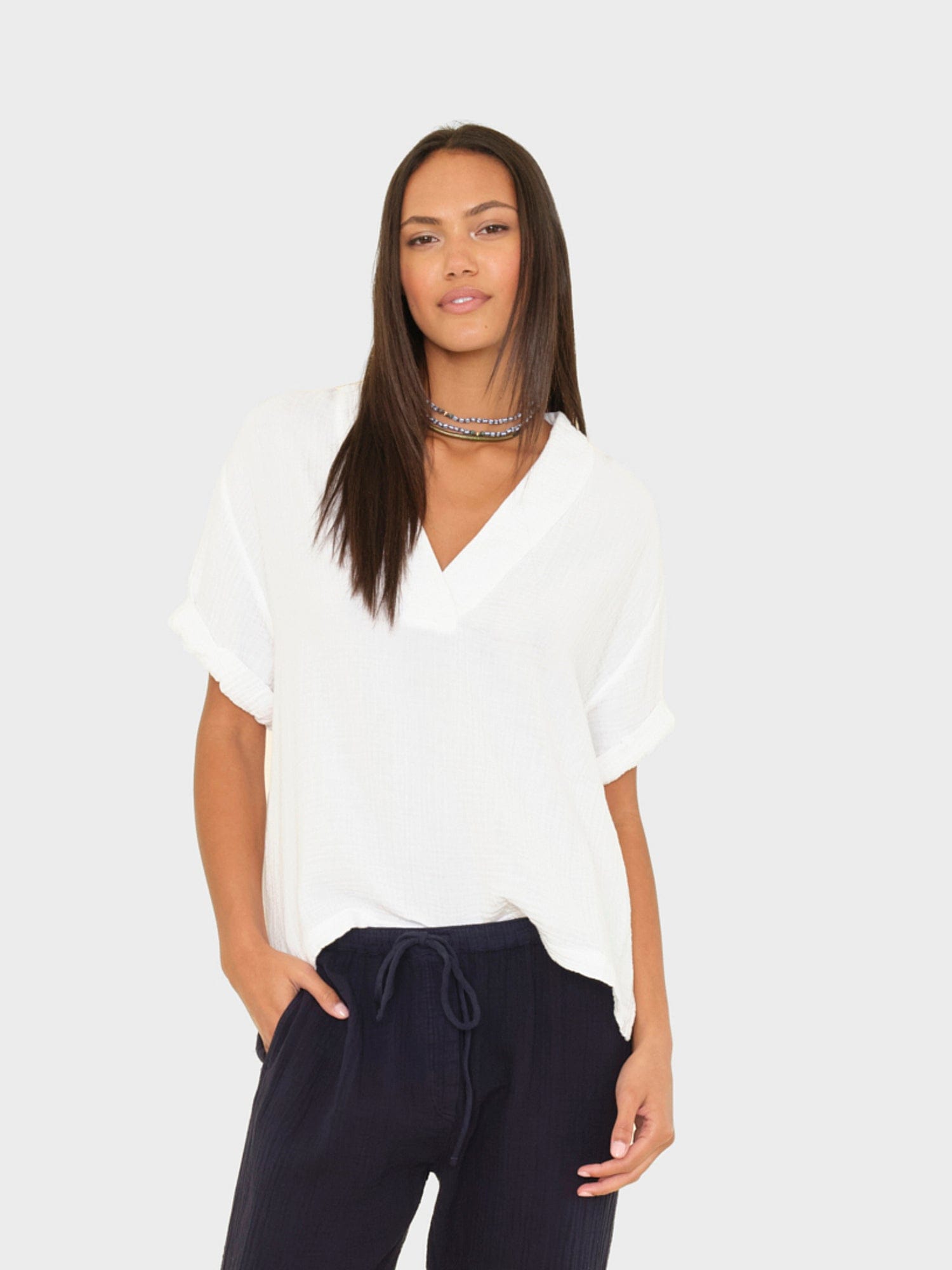 White Avery Top