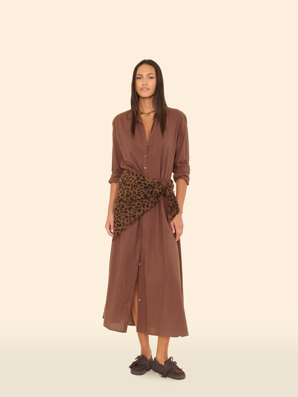 Kujten Accessory One Size / Brown Kujten Brown Leopard Hachiko Bandana K0CSH954-OS-BRN Kujten Brown Leopard Hachiko Bandana