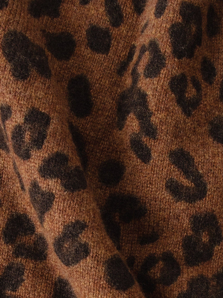 Kujten Accessory One Size / Brown Kujten Brown Leopard Hachiko Bandana K0CSH954-OS-BRN Kujten Brown Leopard Hachiko Bandana