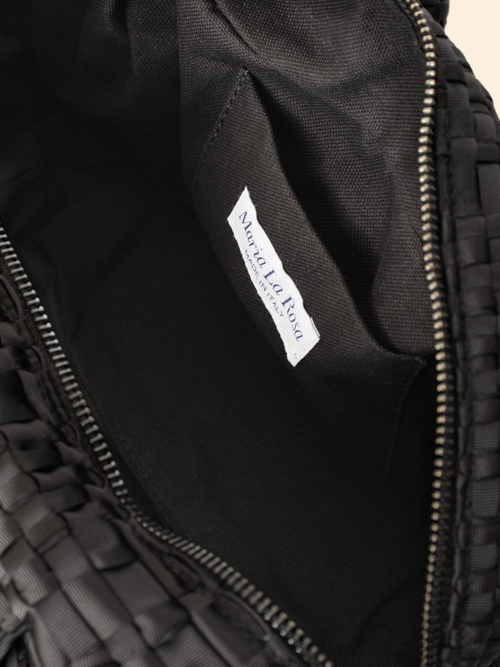 Maria La Rosa Handbag One Size / Black Maria La Rosa Black Bow Bag M0BWB230-OS-BLK Maria La Rosa Black Bow Bag