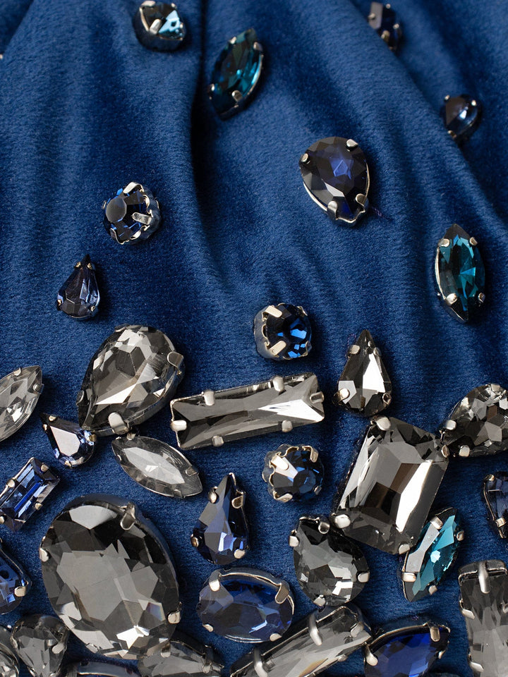 Maria La Rosa Handbag One Size / Blue Maria La Rosa Blue Pepita Bag M0PTB120-OS-BLU Maria La Rosa Blue Pepita Bag