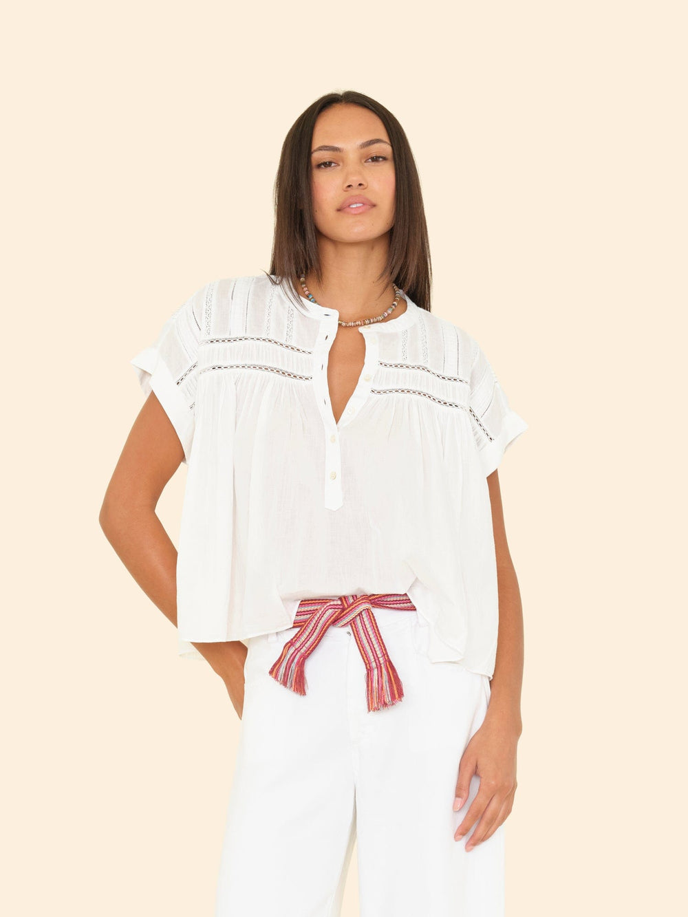 X2403 Top White Louelle Top White Louelle Top