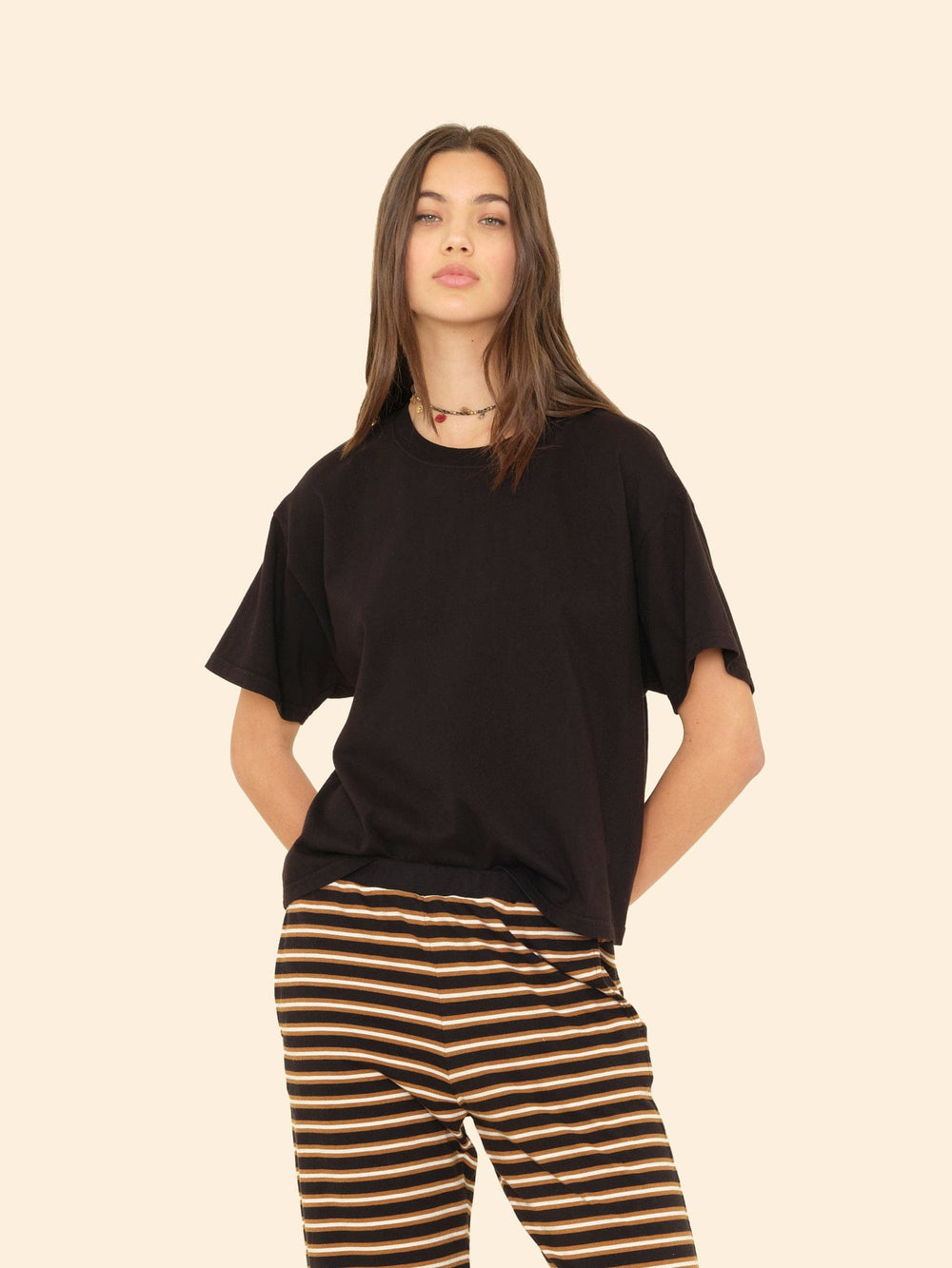 X2501 Tee Black Palmer Tee Black Palmer Tee