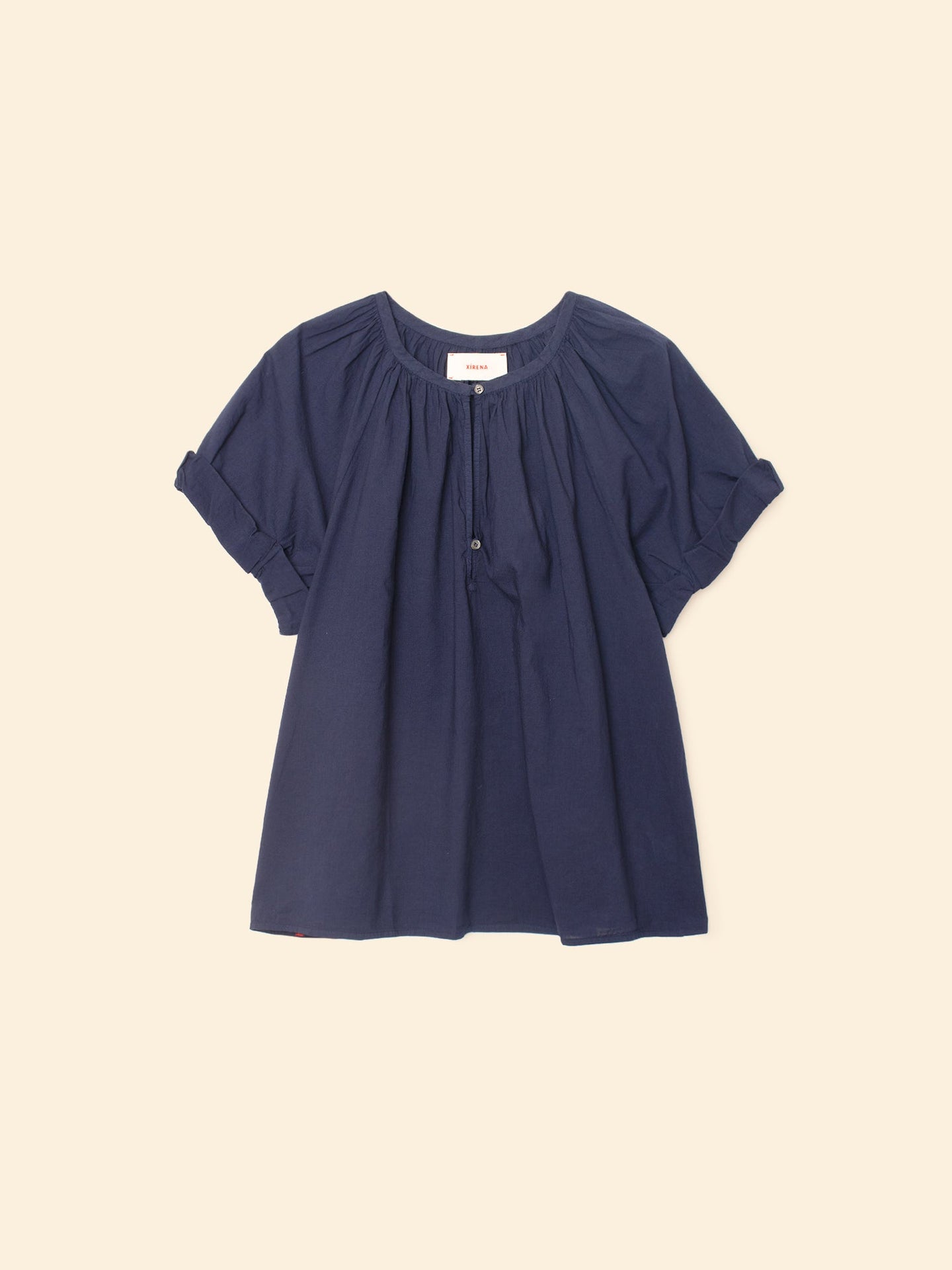 X2503 Top Navy Calla Top Navy Calla Top