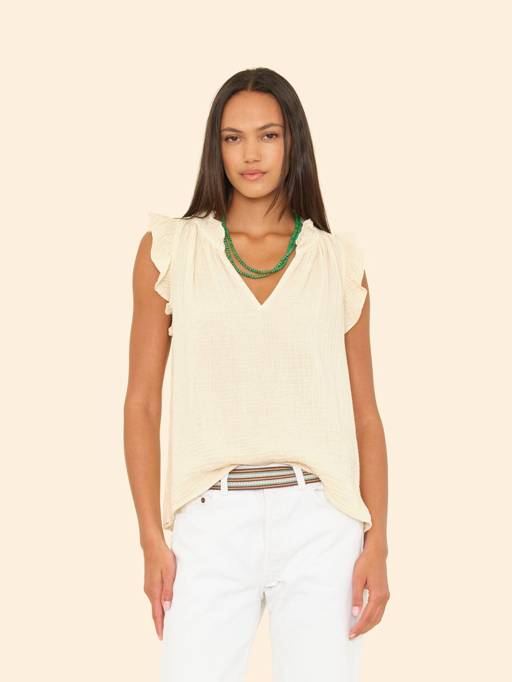 X2503 Top Oysterette Bex Gauze Top Oysterette Bex Gauze Top