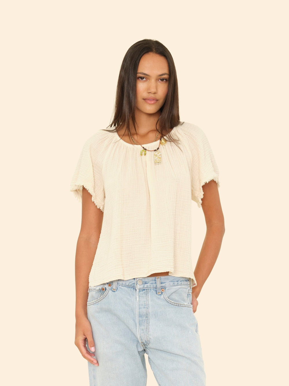 X2503 Top Oysterette Macie Top Oysterette Macie Top