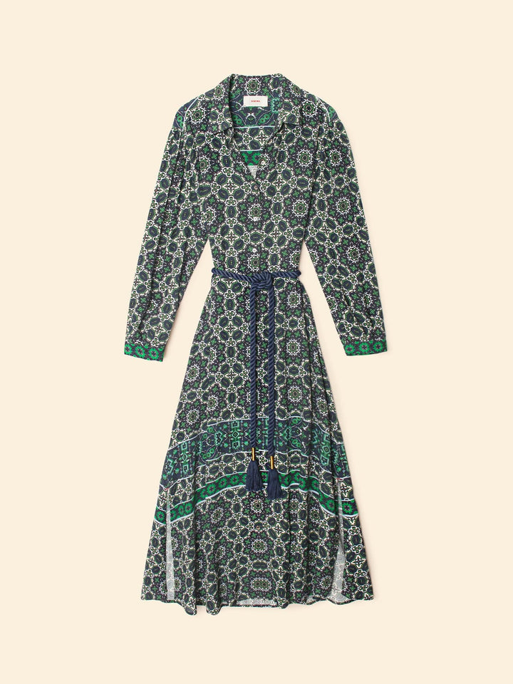 X2505 Dress Navy Tile Annabelle Dress Navy Tile Annabelle Dress