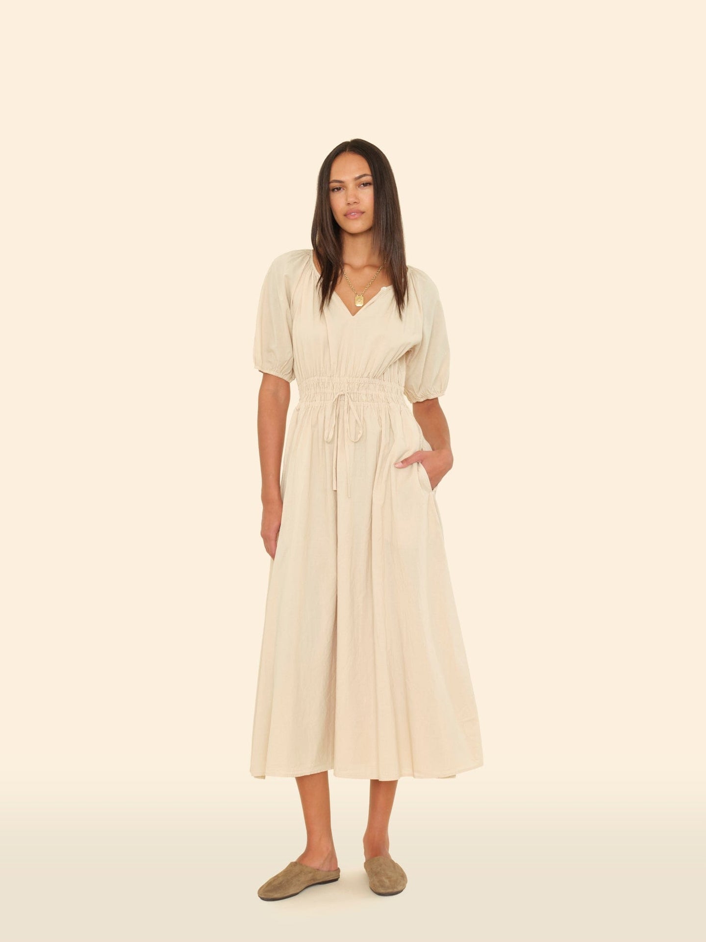 X2505 Dress Parchment Emeline Dress Parchment Emeline Dress