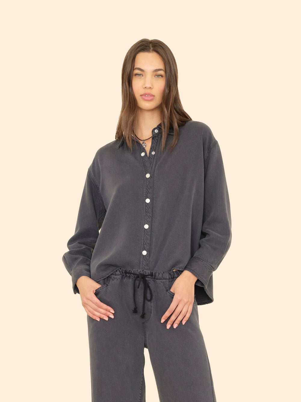 X2505 Shirt Almost Black Gia Denim Shirt Almost Black Gia Denim Shirt