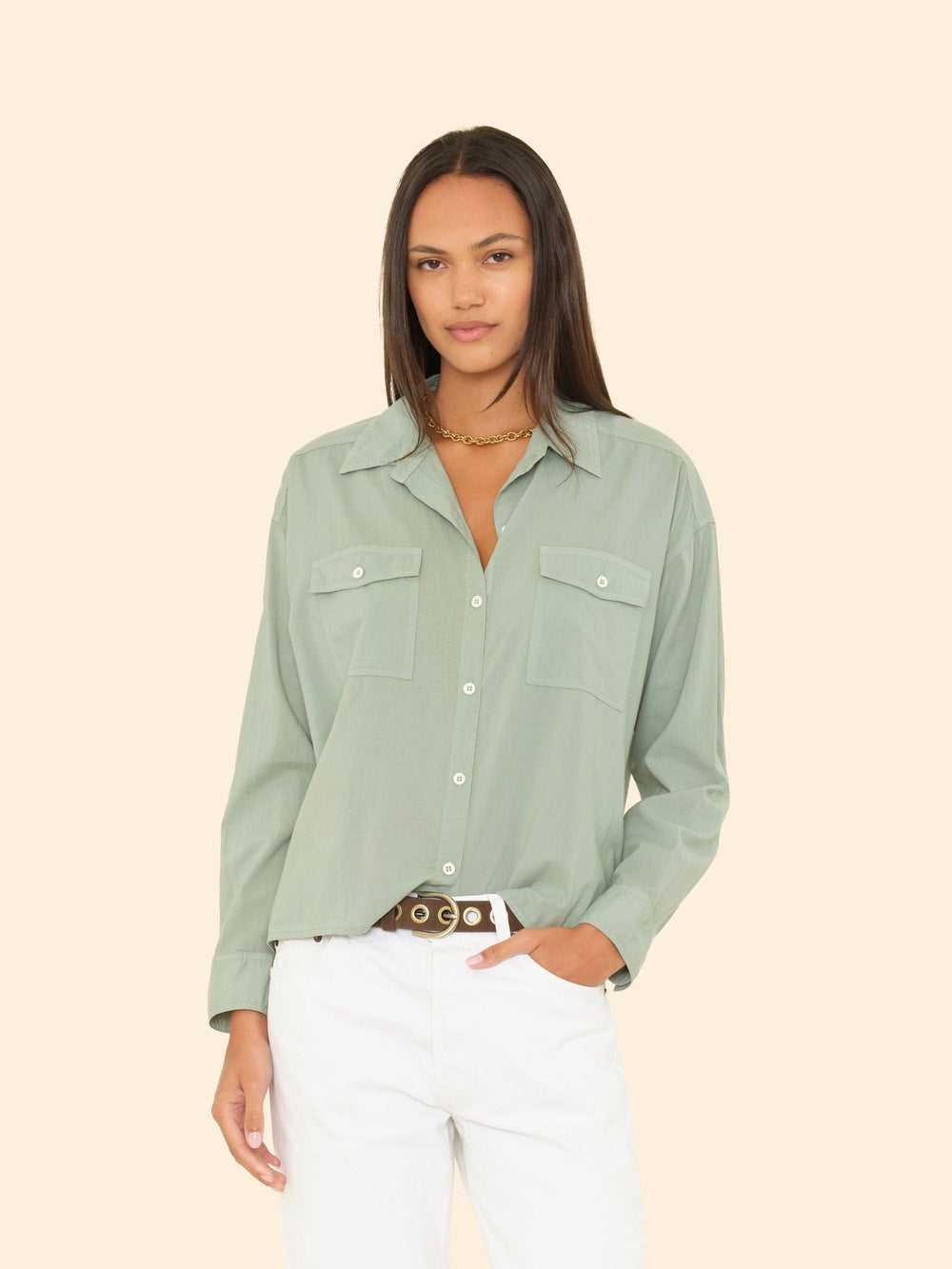 X2505 Shirt Sage Leaf Archie Shirt Sage Leaf Archie Shirt