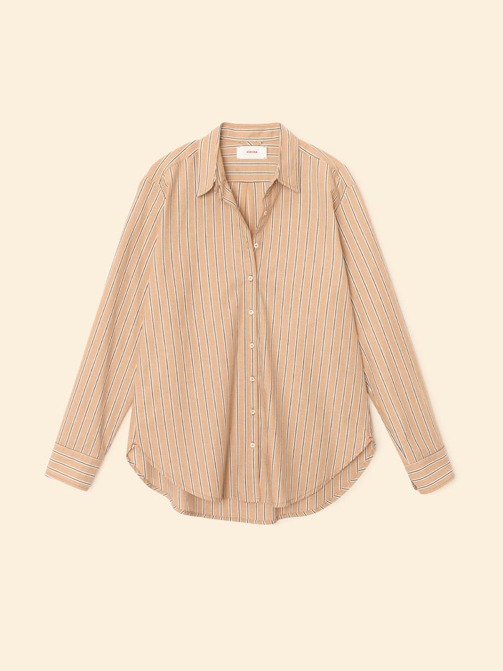 X2505 Shirt Toffee Stripe Beau Shirt Toffee Stripe Beau Shirt