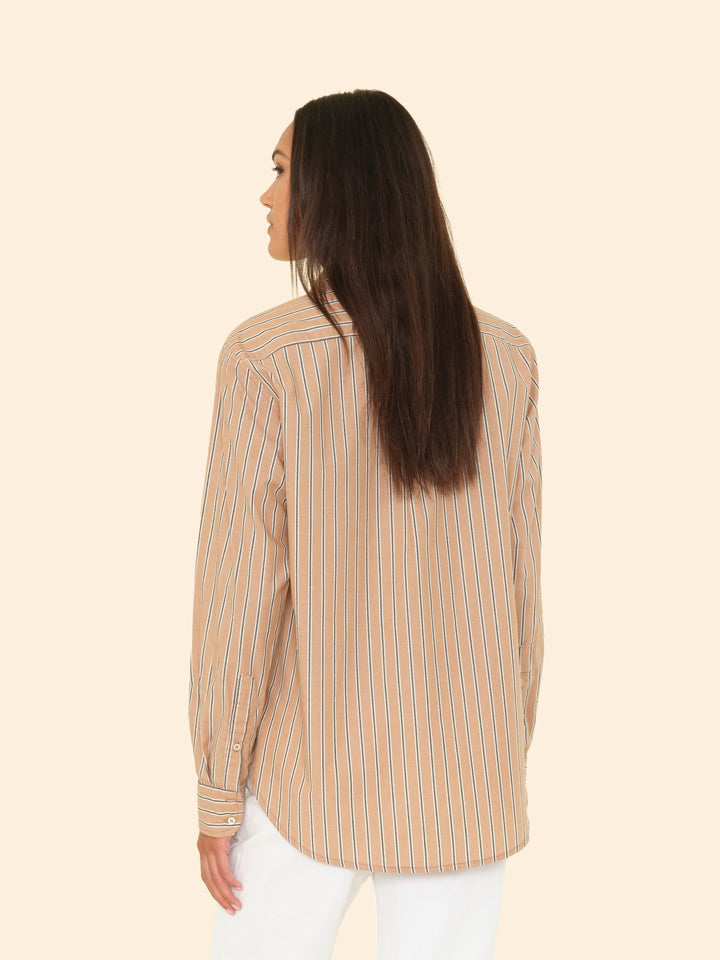 X2505 Shirt Toffee Stripe Beau Shirt Toffee Stripe Beau Shirt