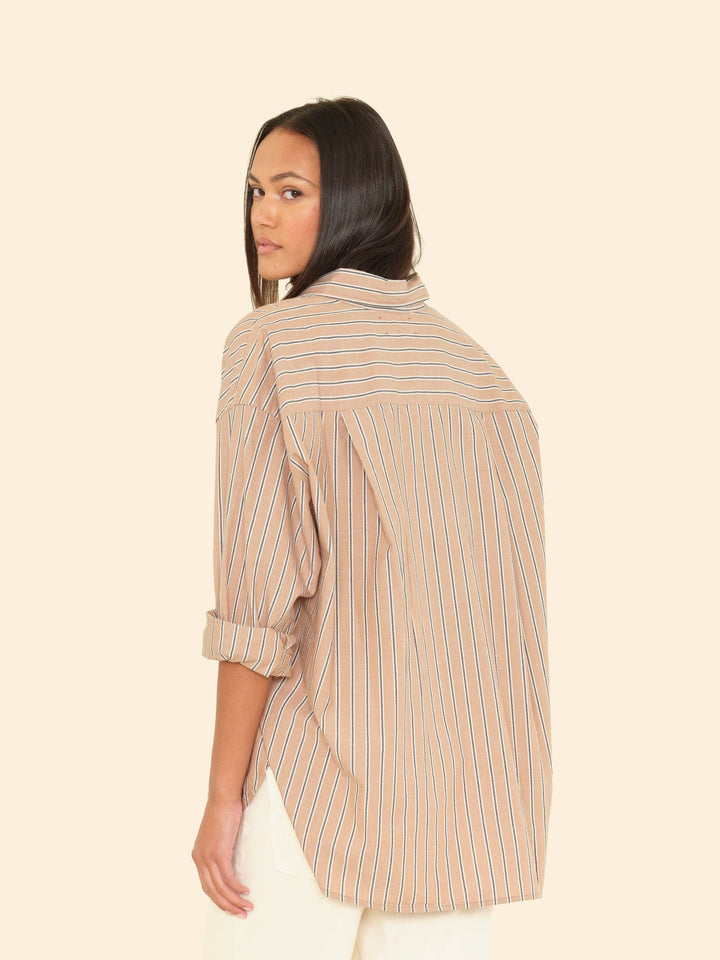 X2505 Shirt Toffee Stripe Sydney Shirt Toffee Stripe Sydney Shirt