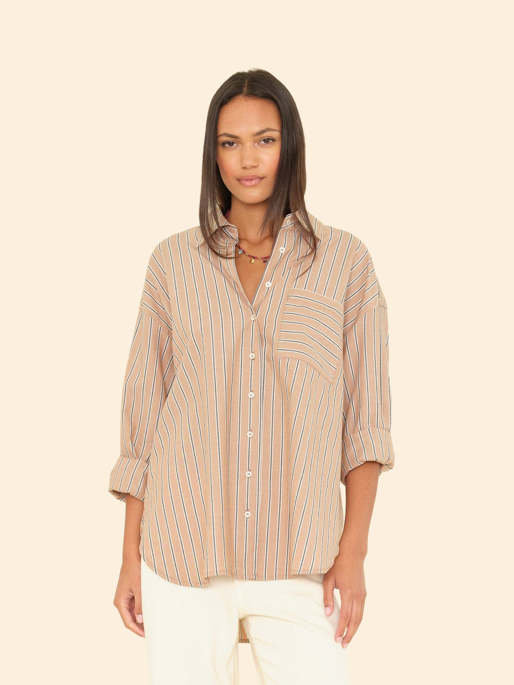 X2505 Shirt Toffee Stripe Sydney Shirt Toffee Stripe Sydney Shirt