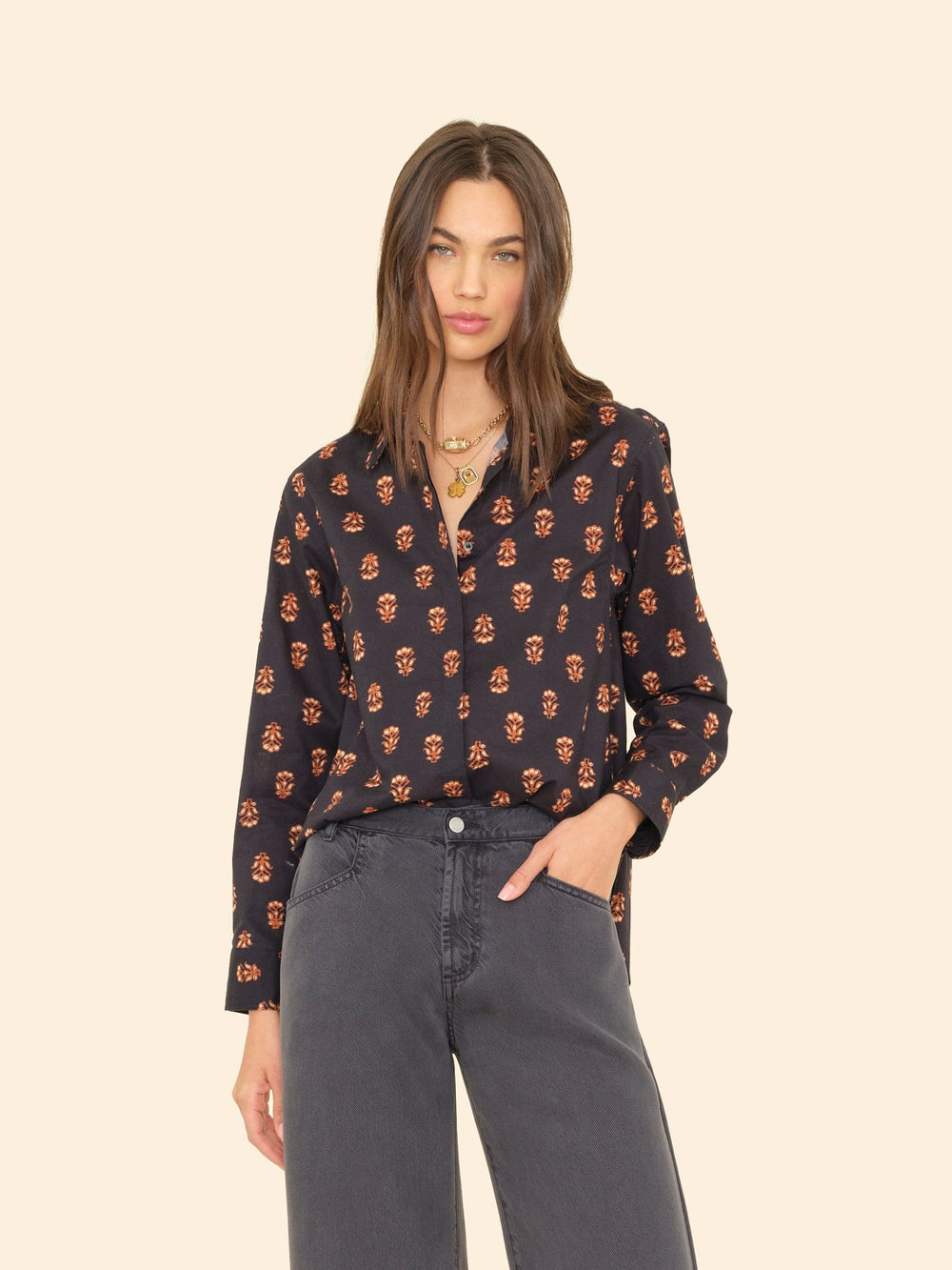 X2505 Shirt Wheat Stamp Emmie Shirt Wheat Stamp Emmie Shirt