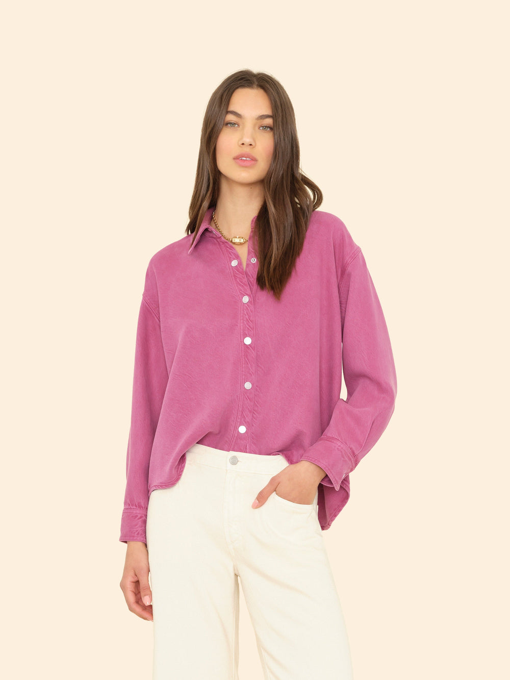 X2505 Shirt Wineberry Gia Denim Shirt Wineberry Gia Denim Shirt