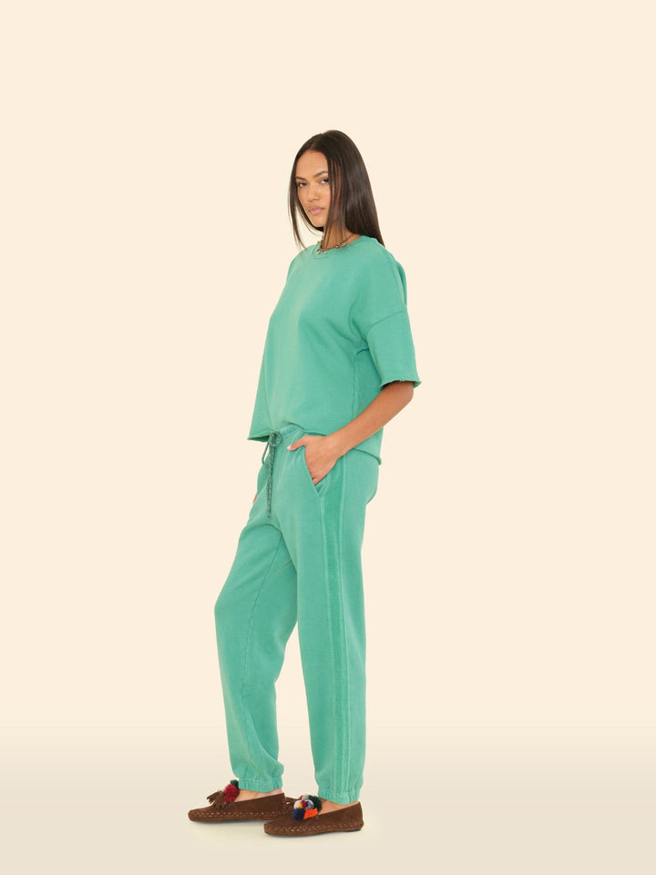 X2505 Sweatpant Field Green Hemming Sweatpant Field Green Hemming Sweatpant