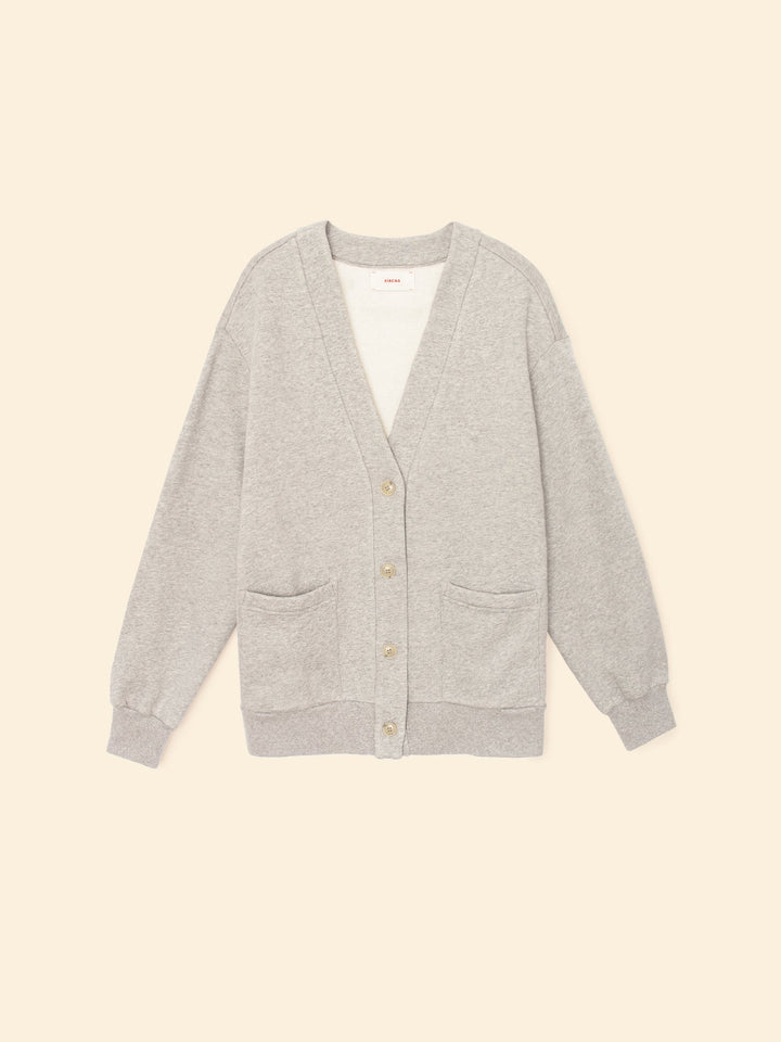 X2505 Sweatshirt Heather Grey Benny Cardigan Heather Grey Benny Cardigan