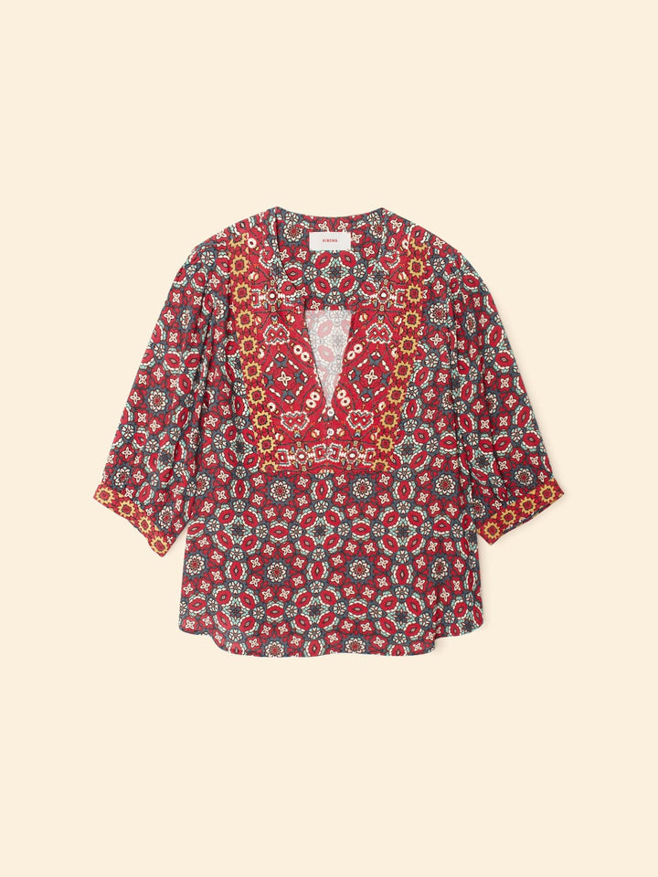 X2505 Top Merlot Tile Corrine Top Merlot Tile Corrine Top