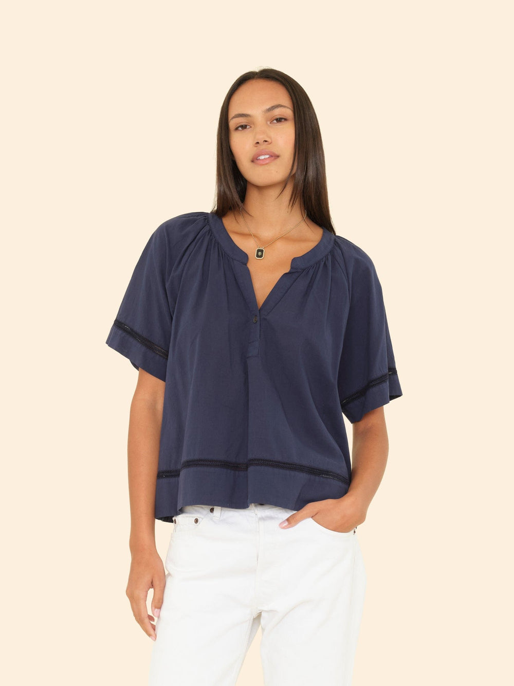 X2505 Top Navy Sadie Top Navy Sadie Top