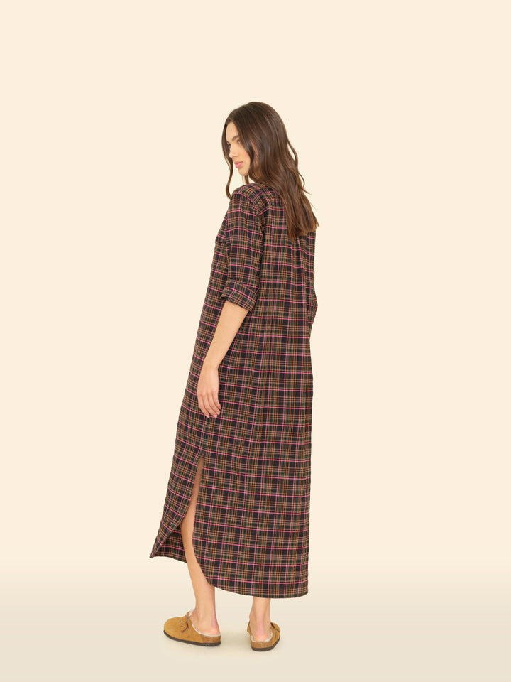 X2506 Dress Espresso Plaid Natalie Dress Espresso Plaid Natalie Dress