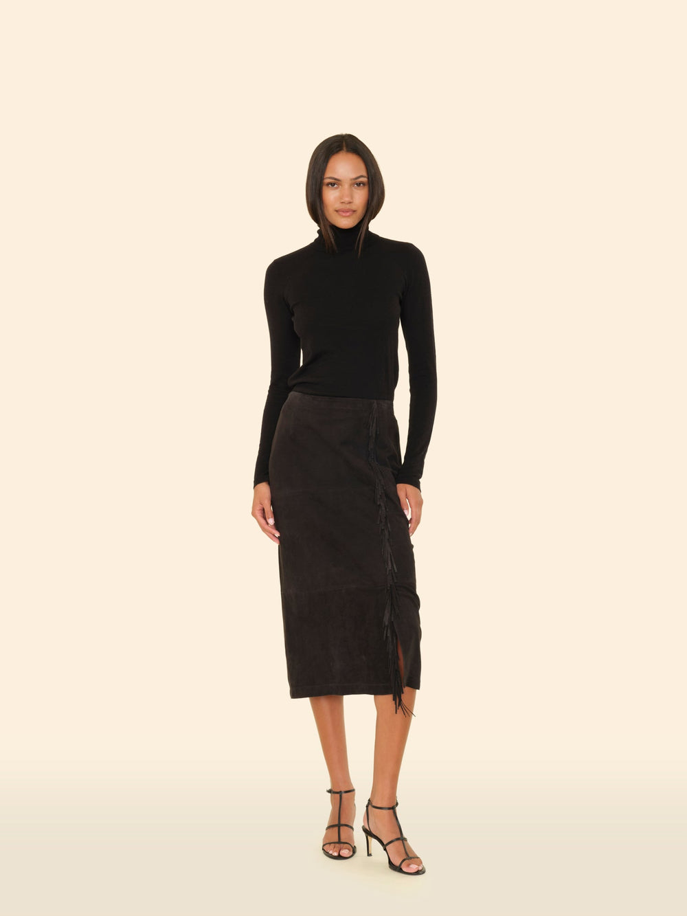 X2506 Skirt Black Bonnie Suede Skirt Black Bonnie Suede Skirt