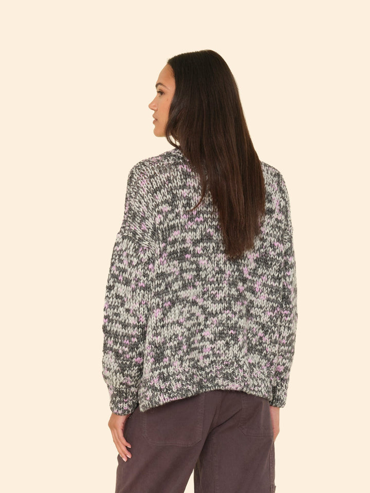 X2506 Sweater Black Melange Keyes Sweater Black Melange Keyes Sweater