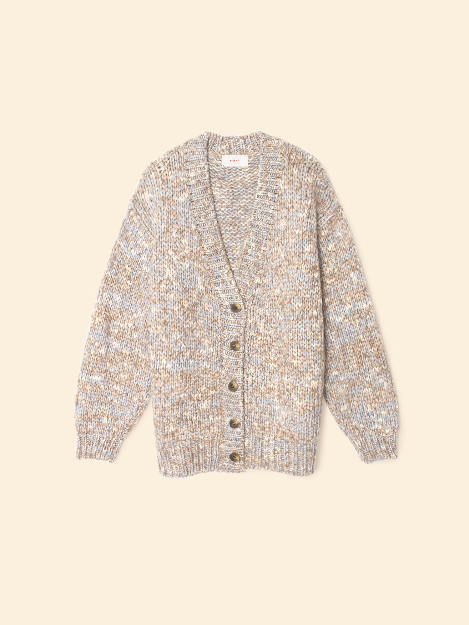 Light Blue Melange Marvin Cardigan