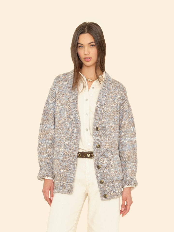 X2506 Sweater Light Blue Melange Marvin Sweater Light Blue Melange Marvin Sweater