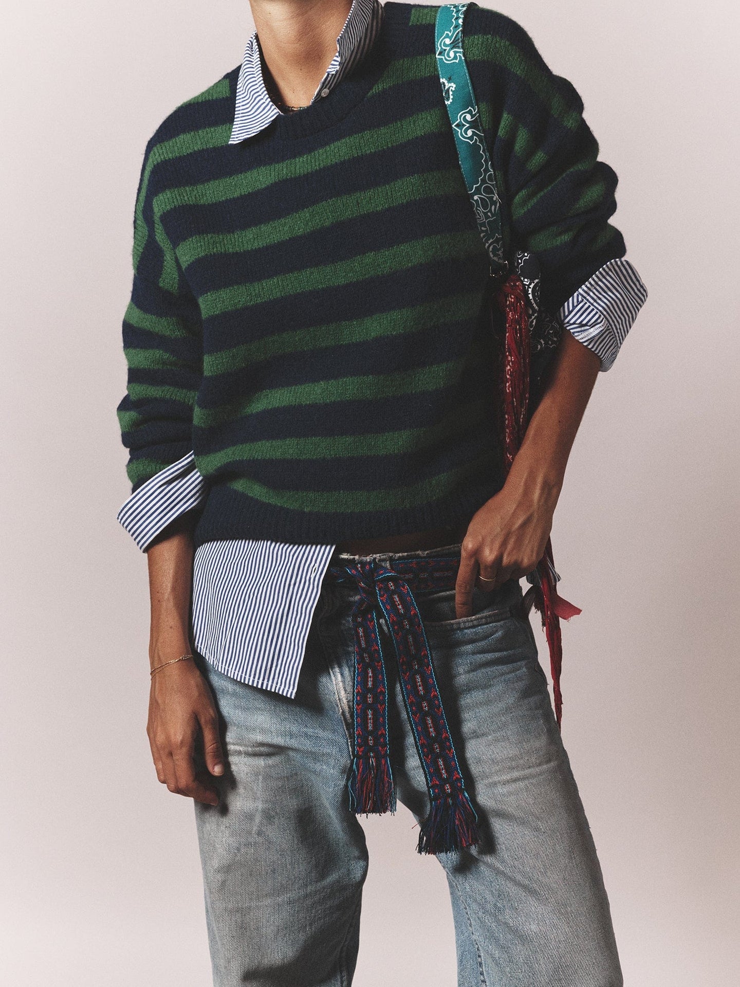 X2506 Sweater Navy Pine Lela Sweater Navy Pine Lela Sweater