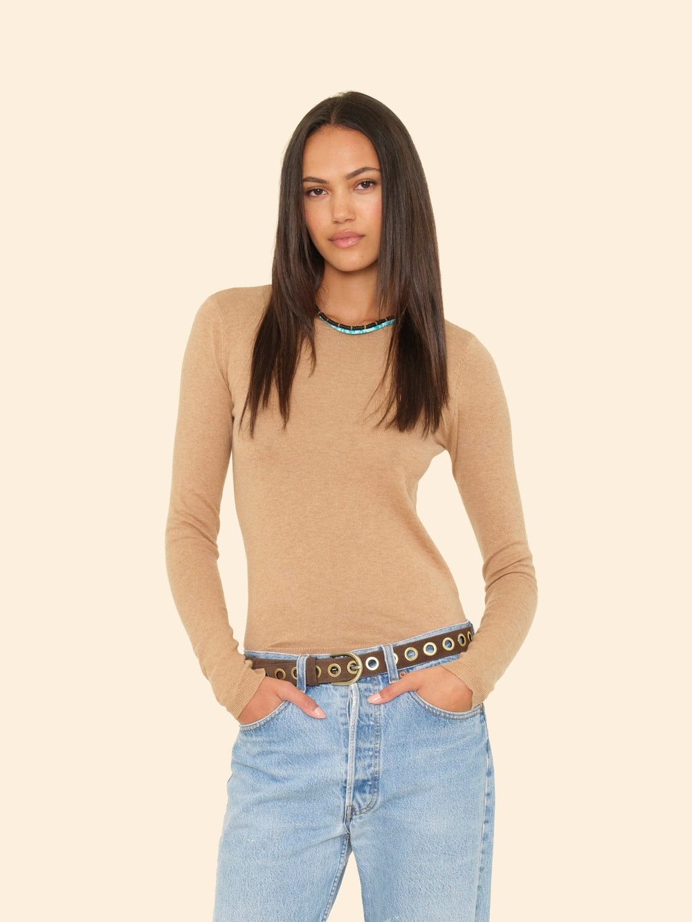 X2506 Sweater Raffia Crewe Sweater Raffia Crewe Sweater