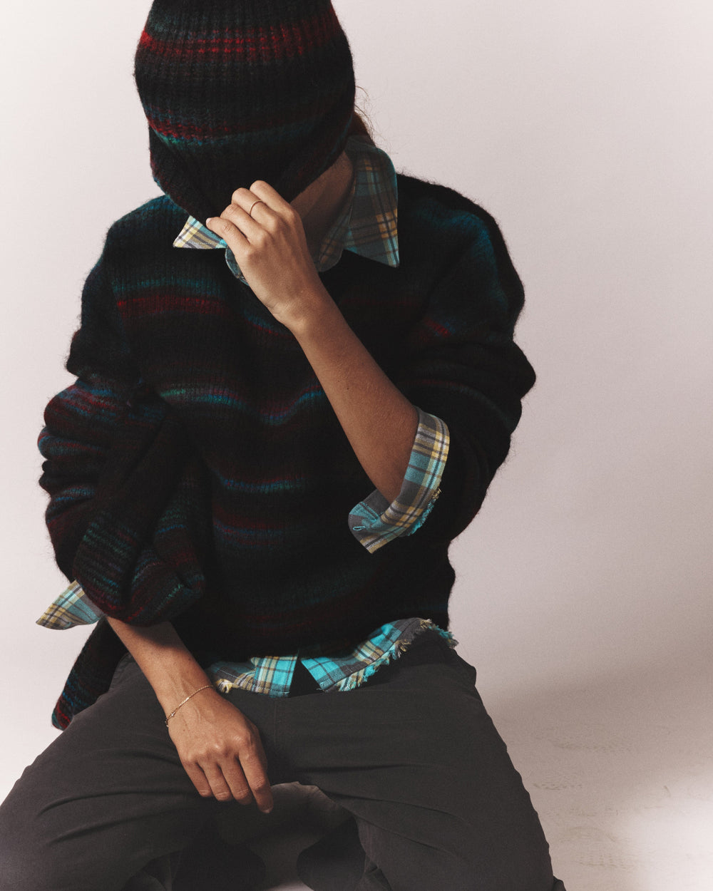 X2507 Hat One Size / Black Ombre Black Ombre Reice Beanie X0OMS001-OS-BKOM Black Ombre Reice Beanie