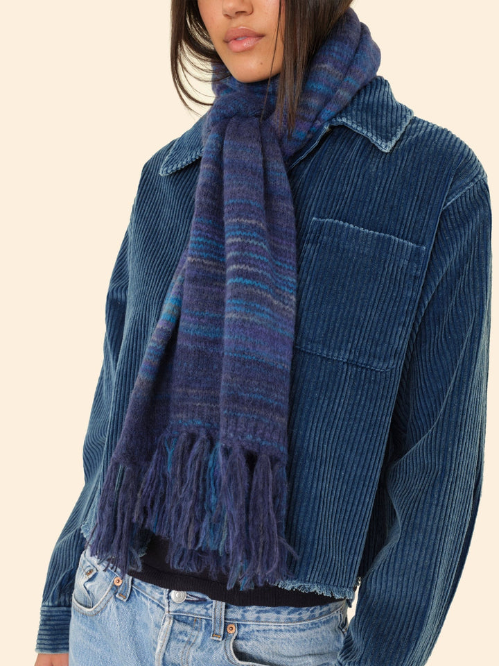 X2507 Scarf One Size / Navy Ombre Navy Ombre Fonda Scarf X0OMS000-OS-NVOM Navy Ombre Fonda Scarf