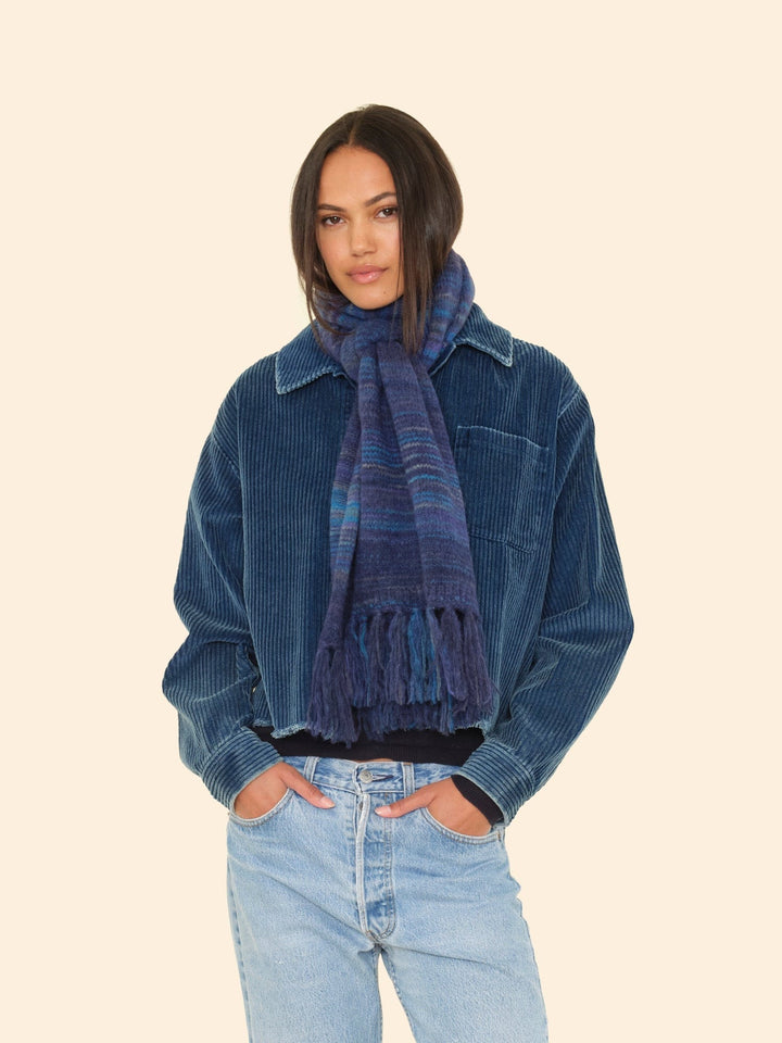 X2507 Scarf One Size / Navy Ombre Navy Ombre Fonda Scarf X0OMS000-OS-NVOM Navy Ombre Fonda Scarf