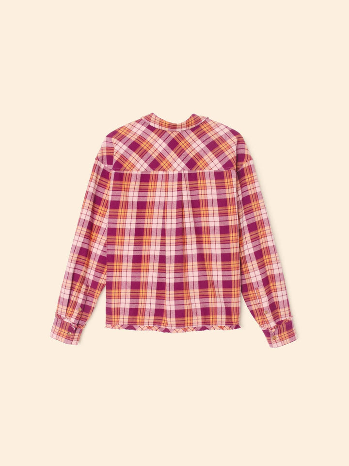 X2507 Shirt Pink Orange Plaid Ian Shirt Pink Orange Plaid Ian Shirt
