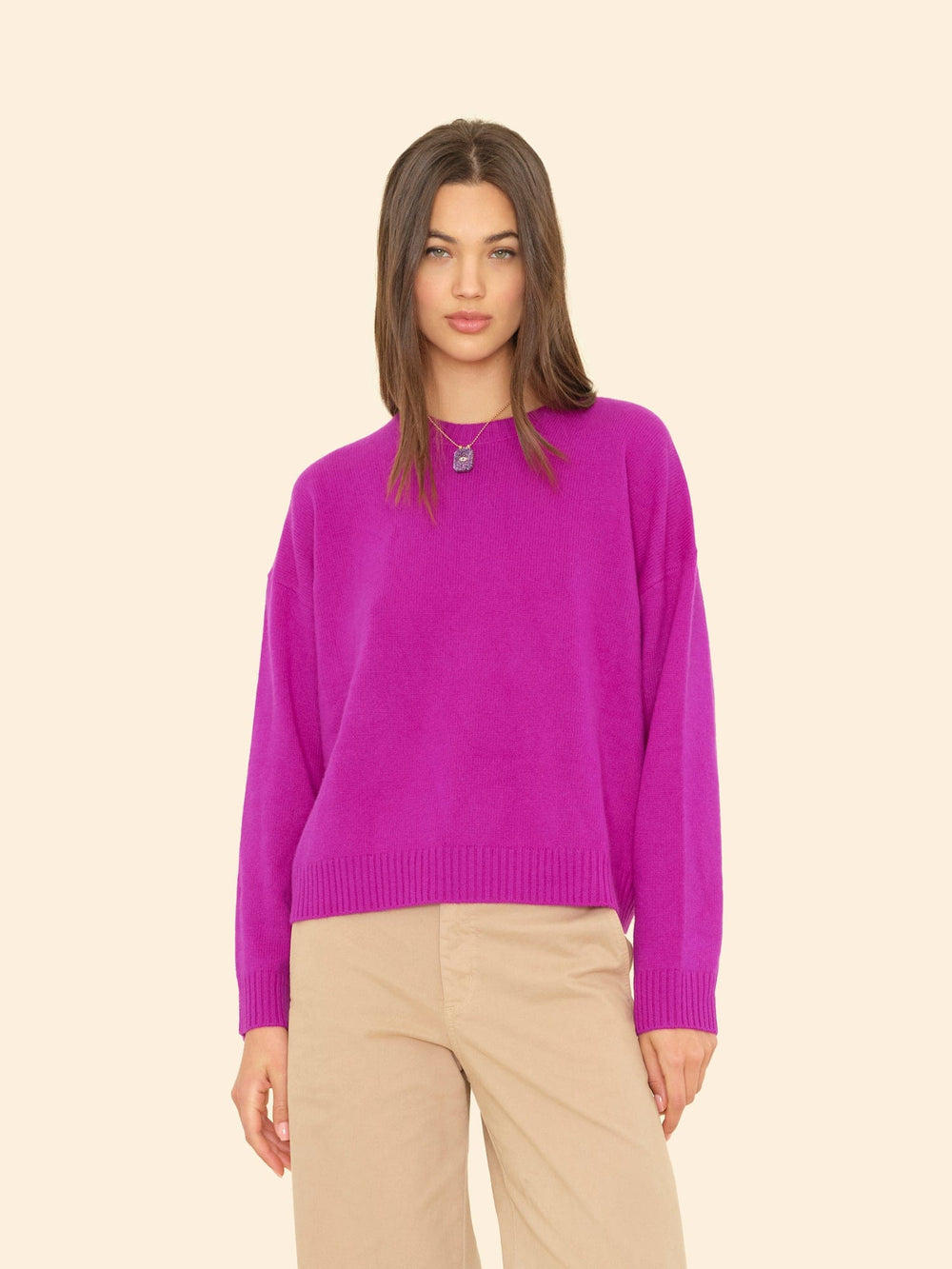 X2507 Sweater Electric Violet Lela Sweater Electric Violet Lela Sweater