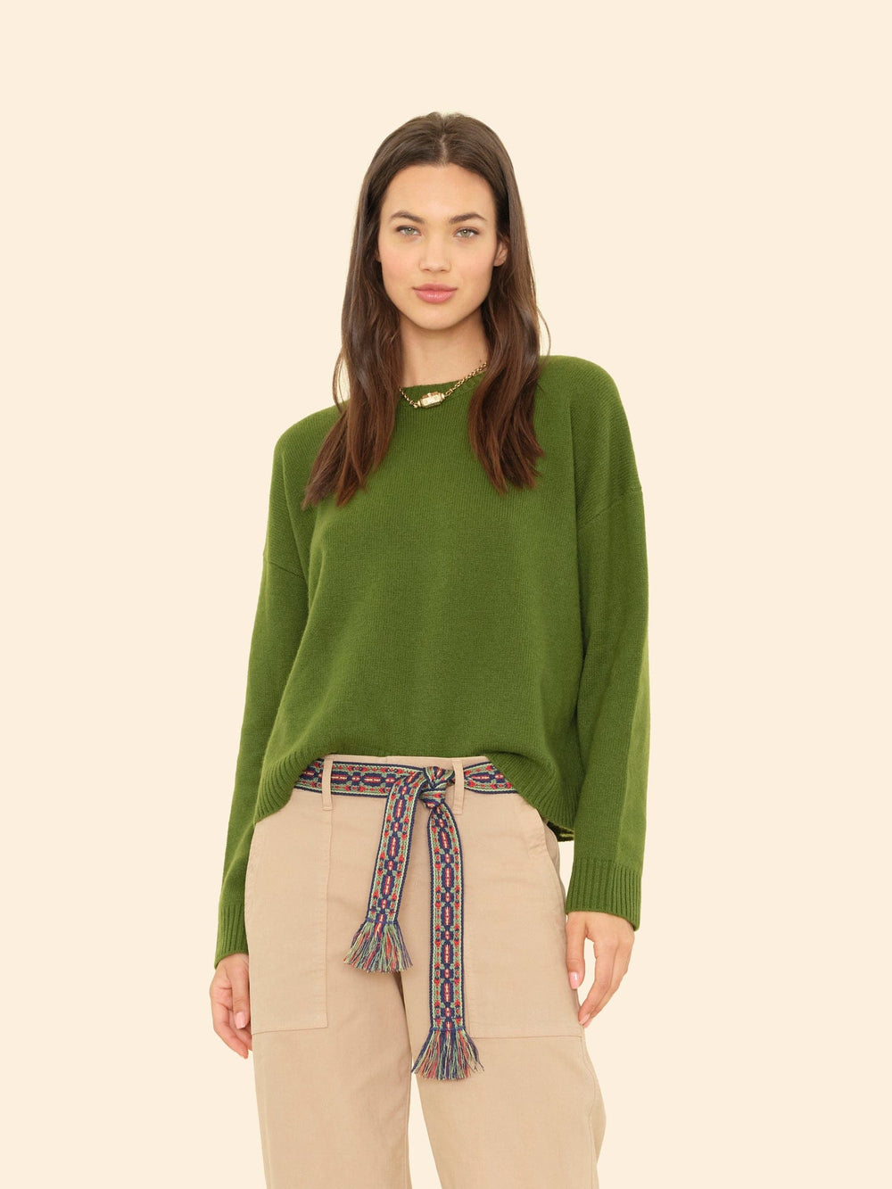 X2507 Sweater Herb Green Lela Sweater Herb Green Lela Sweater