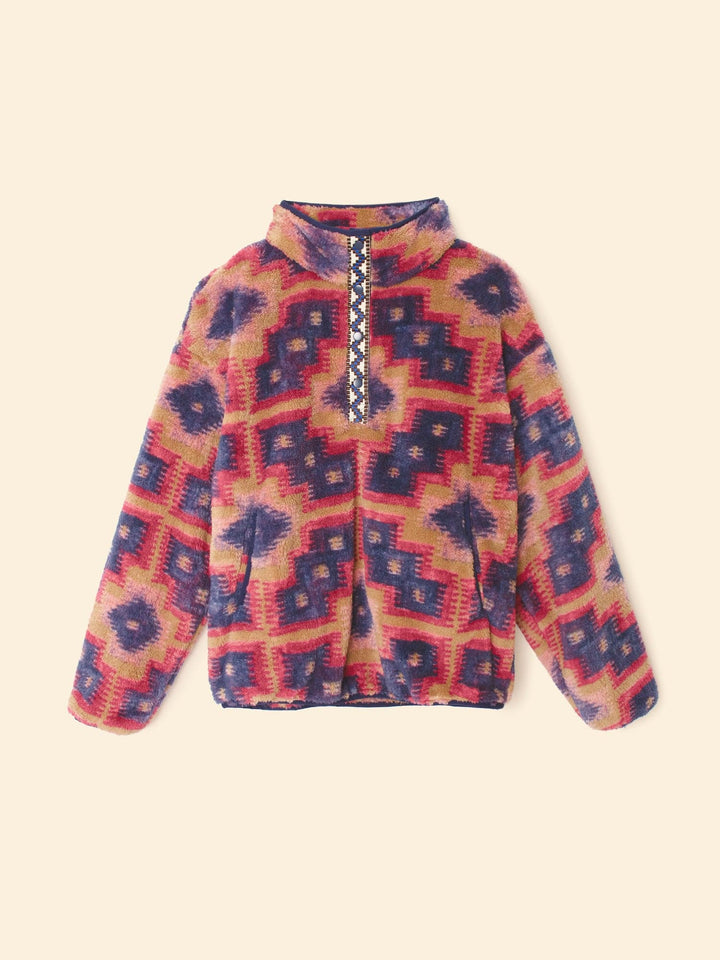 X2507 Sweater Mosaic Tile Ridge Pullover Mosaic Tile Ridge Pullover