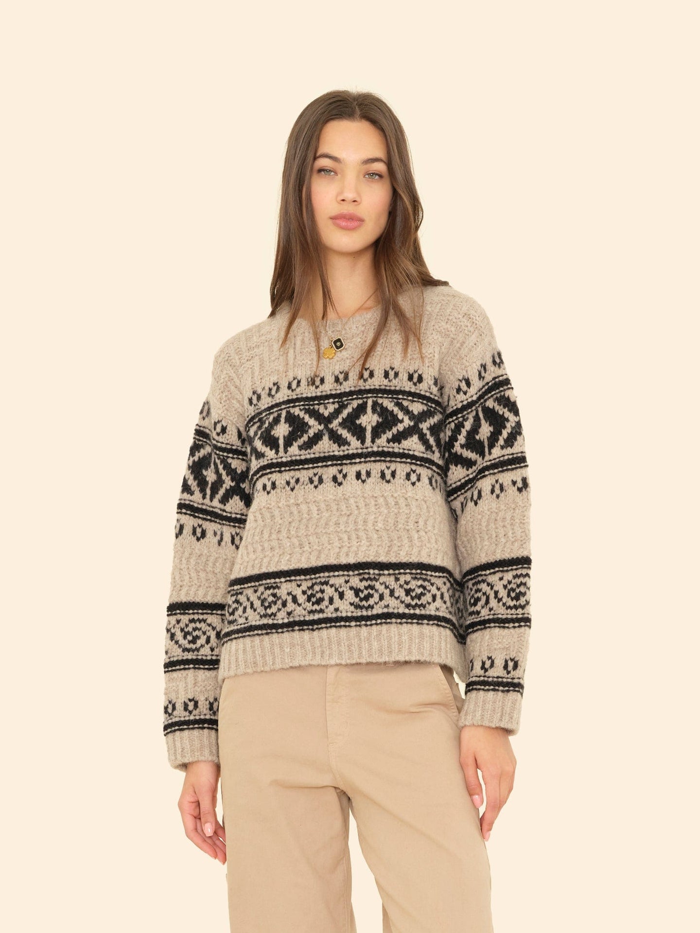 X2507 Sweater Oatmeal Brecken Sweater Oatmeal Brecken Sweater