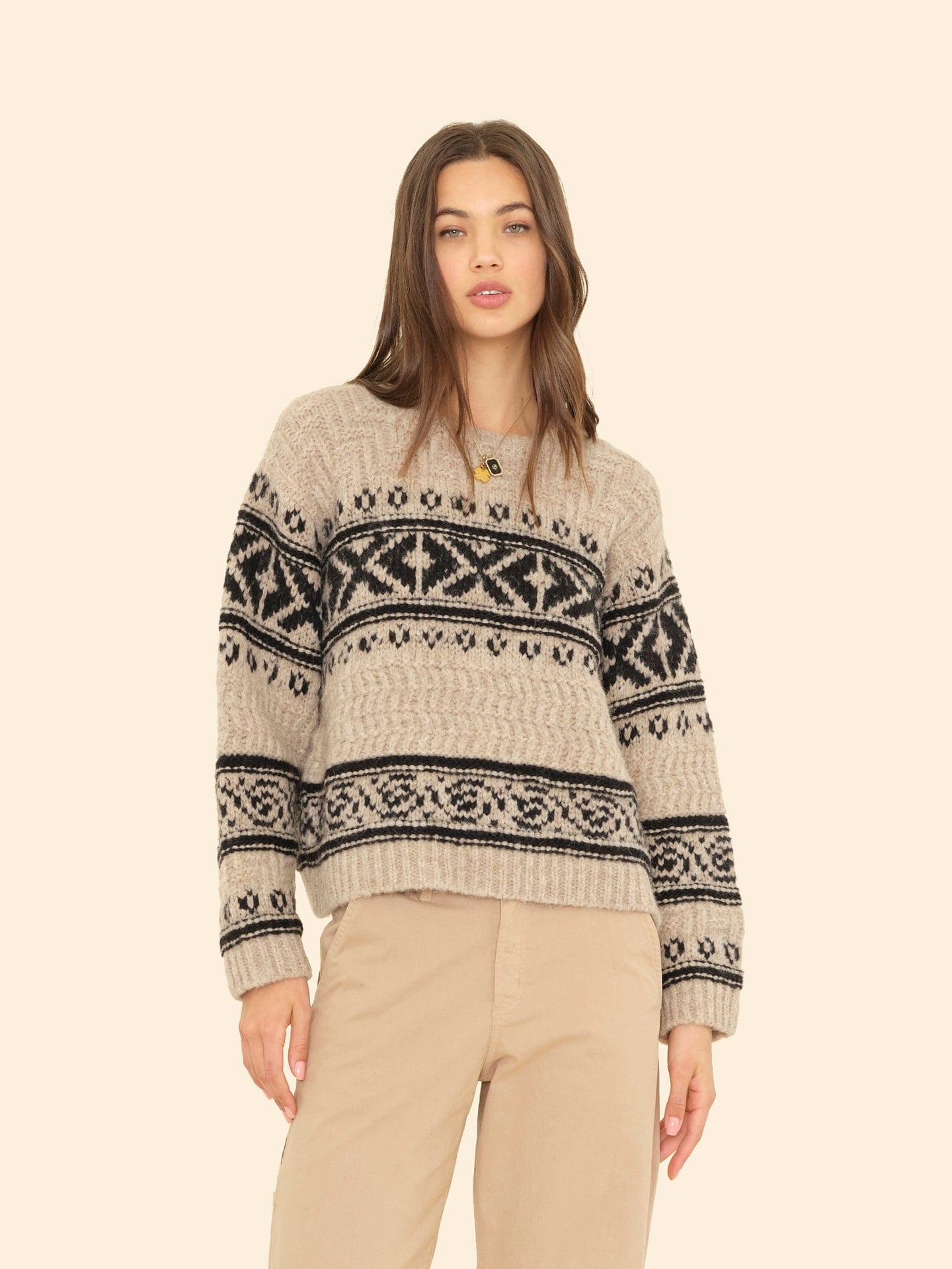X2507 Sweater Oatmeal Brecken Sweater Oatmeal Brecken Sweater