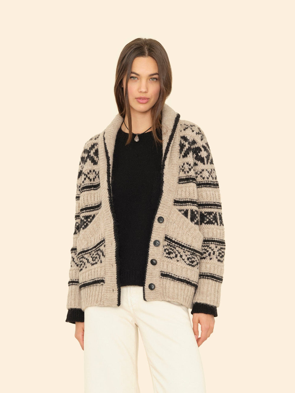 X2507 Sweater Oatmeal Vail Cardigan Oatmeal Vail Cardigan