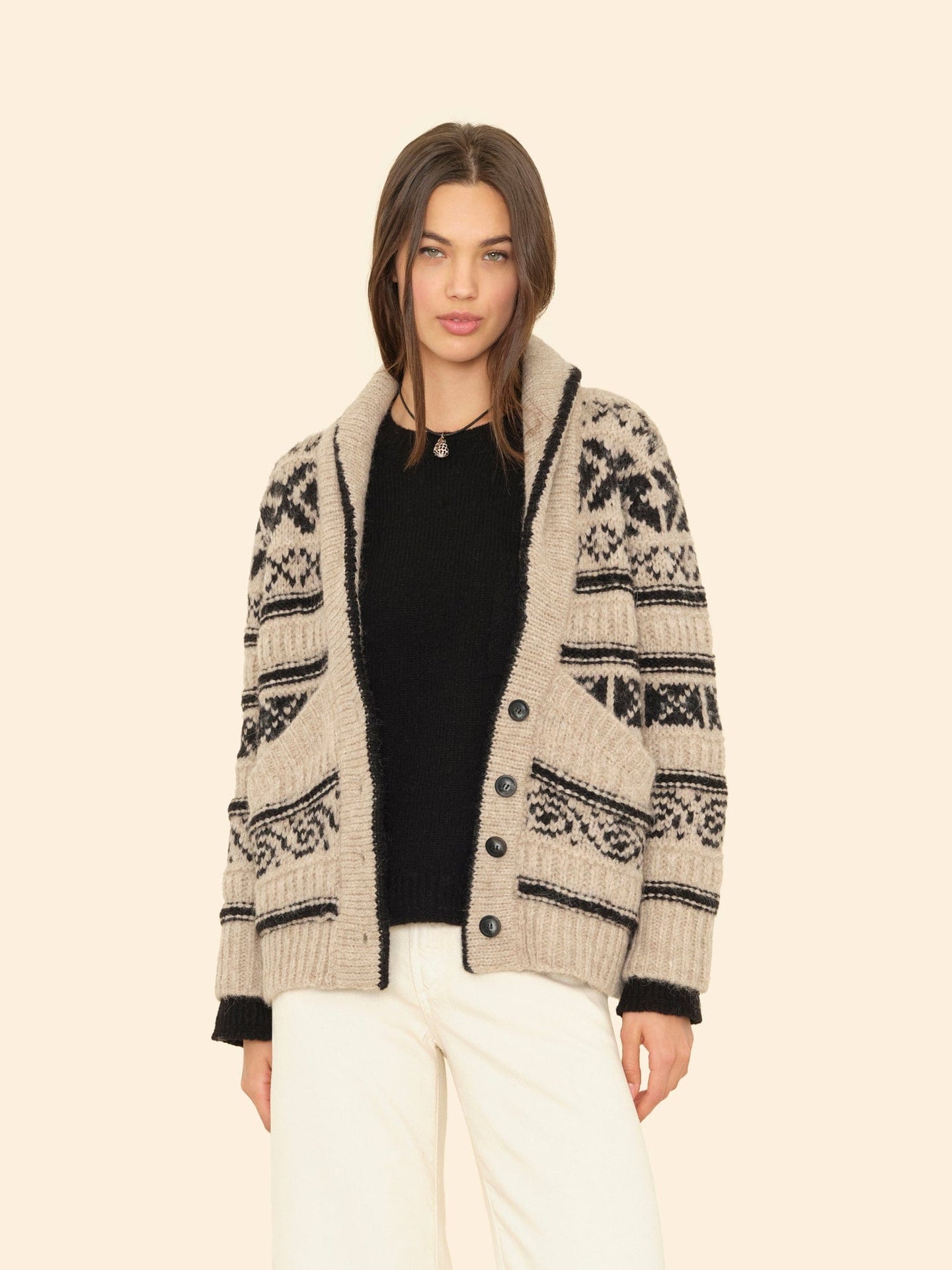 X2507 Sweater Oatmeal Vail Cardigan Oatmeal Vail Cardigan