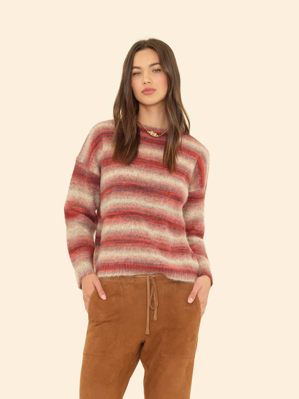 X2507 Sweater Sienna Ombre Anders Sweater Sienna Ombre Anders Sweater