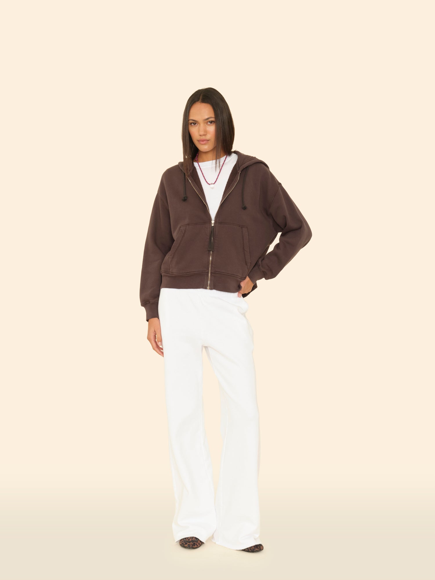 White Emmette Sweatpant