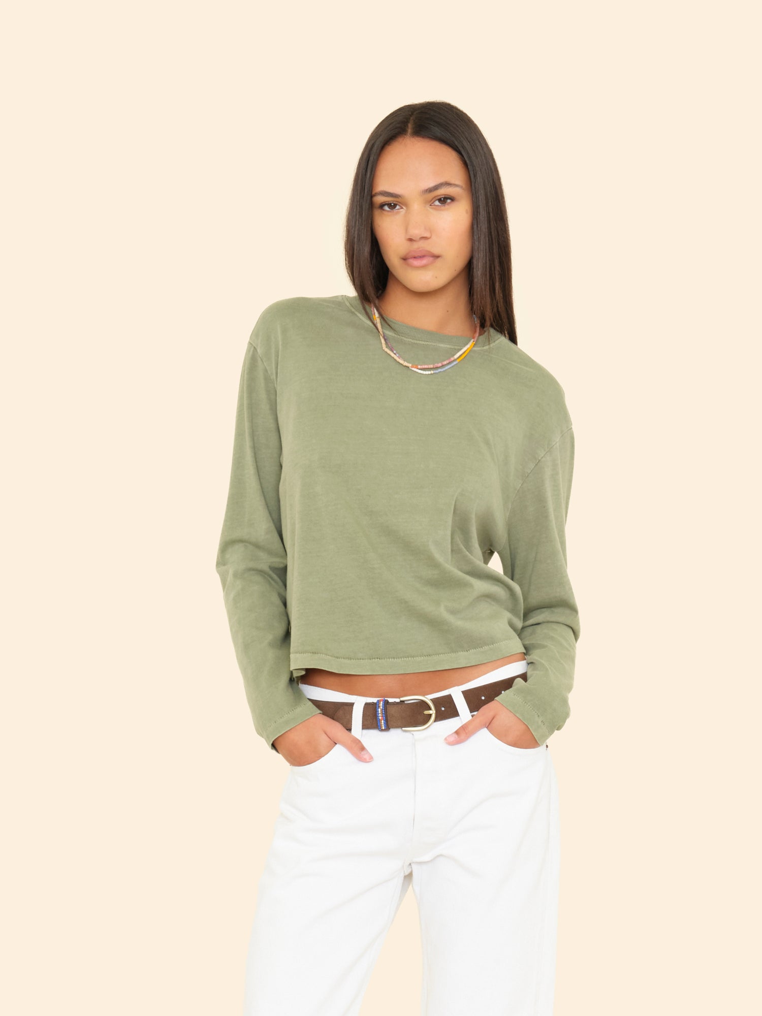 Vintage Olive Leaf Terrance Tee