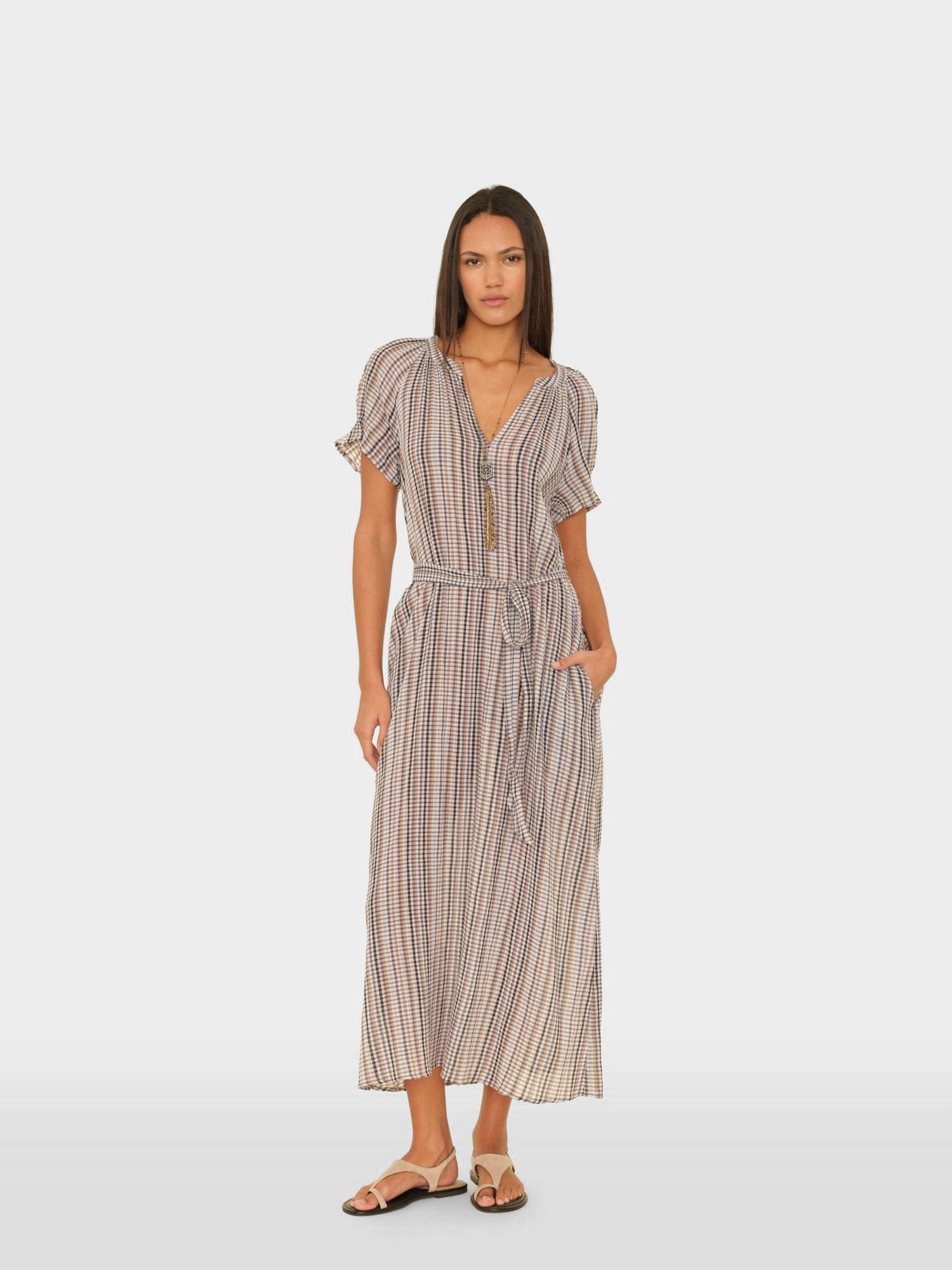 bec and bridge kailani asym dress brown Bec & Bridge Kailani Asym Dress - Grapefruit Pink main image 0
