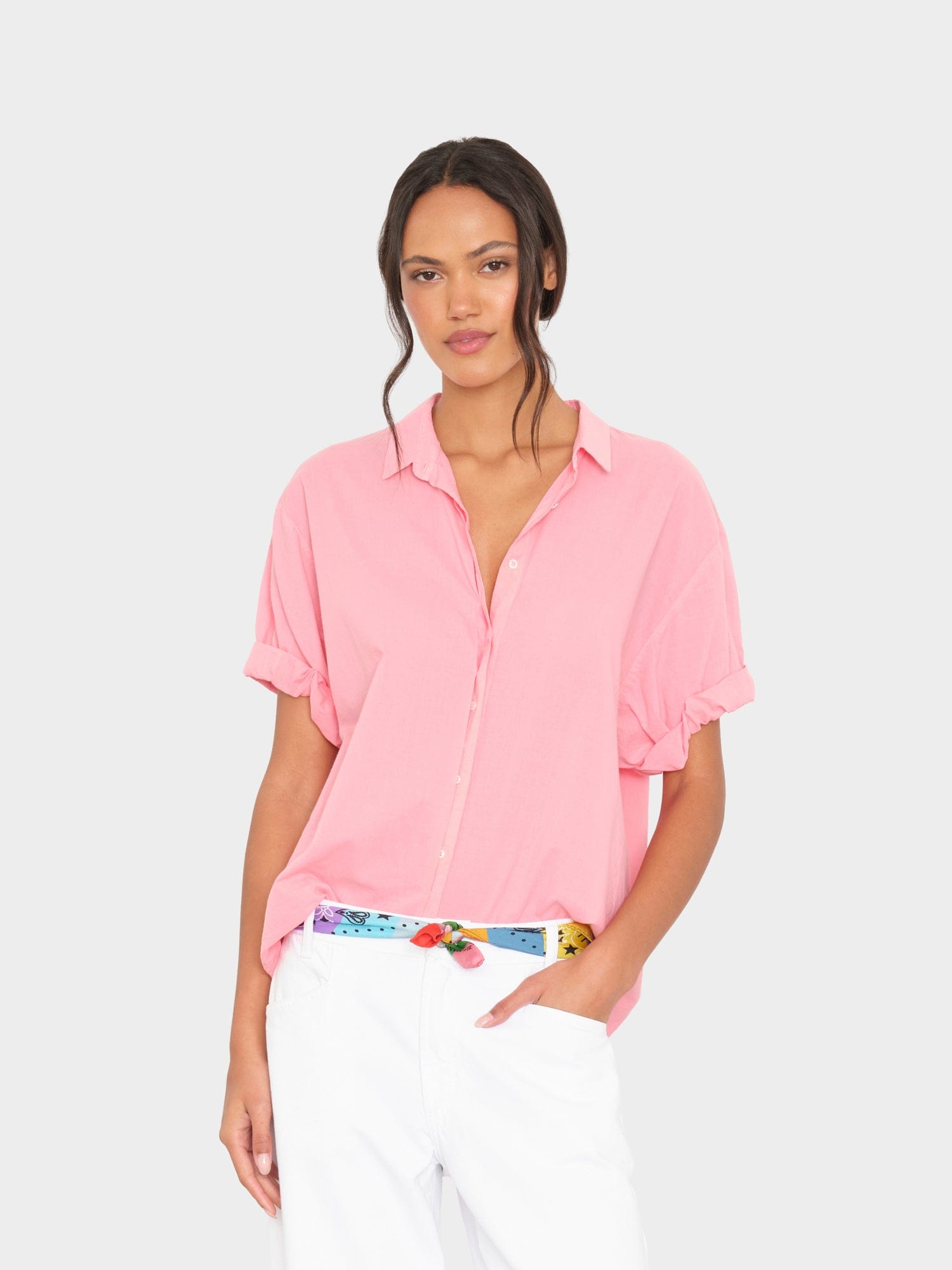 トップス chatmignon Hot Coral Channing Shirt