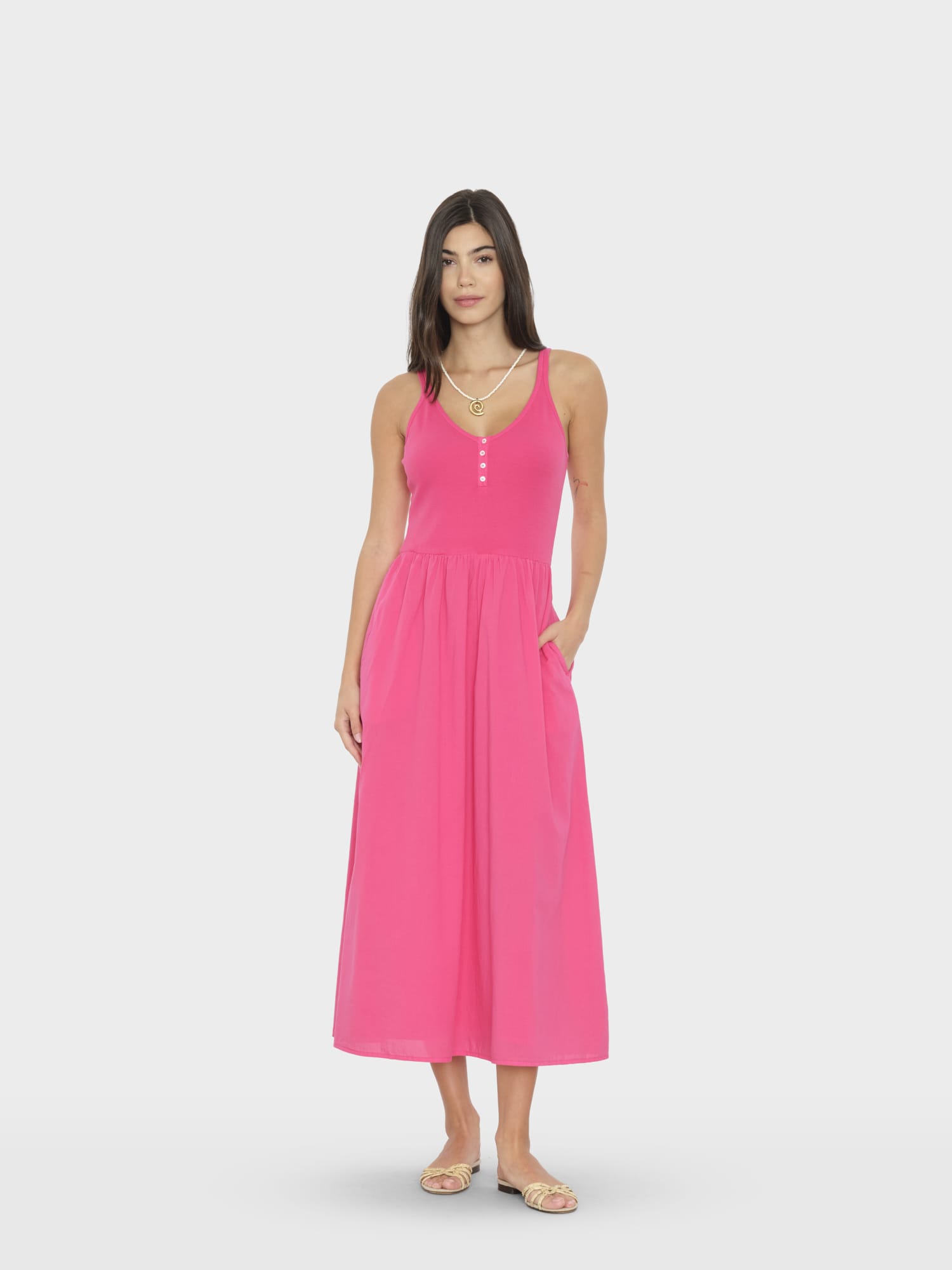Fuschia Pink Fallon Dress