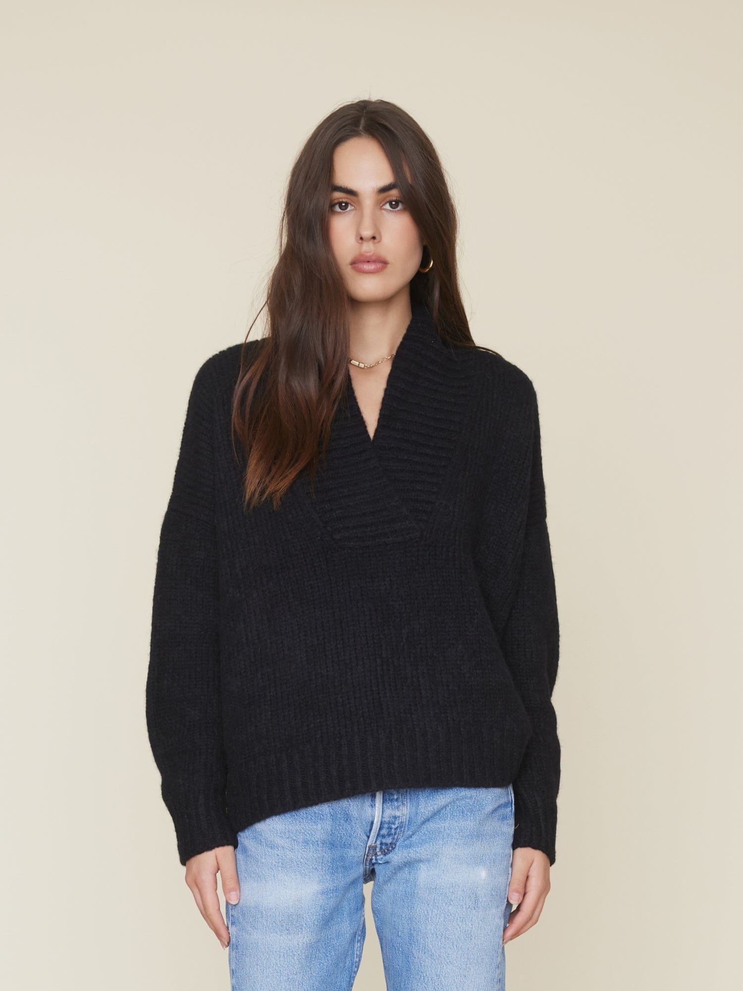 Black Marble Keyes Sweater