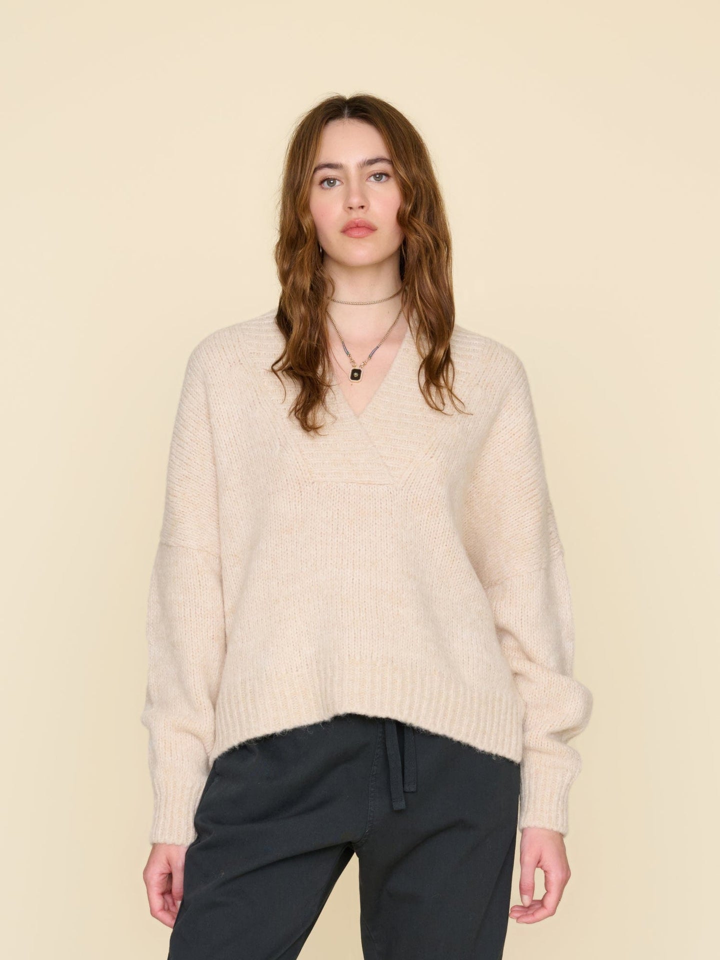 Xirena Sweater Dune Marble Keyes Sweater